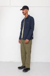 Patch Overshirt Slub Linen