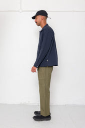 Patch Overshirt Slub Linen