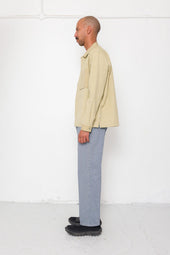 Patch Overshirt Light Slub Linen