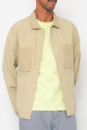 Patch Overshirt Light Slub Linen