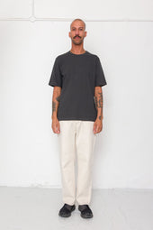 Slub Embroidered T Shirt Soft