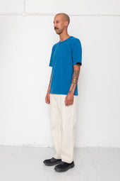 Slub Embroidered T Shirt Soft