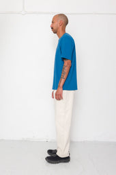 Slub Embroidered T Shirt Soft