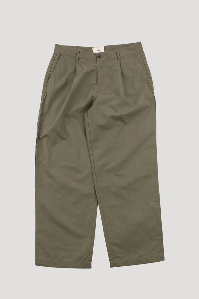 Wide Fit Trouser - Dark Sage