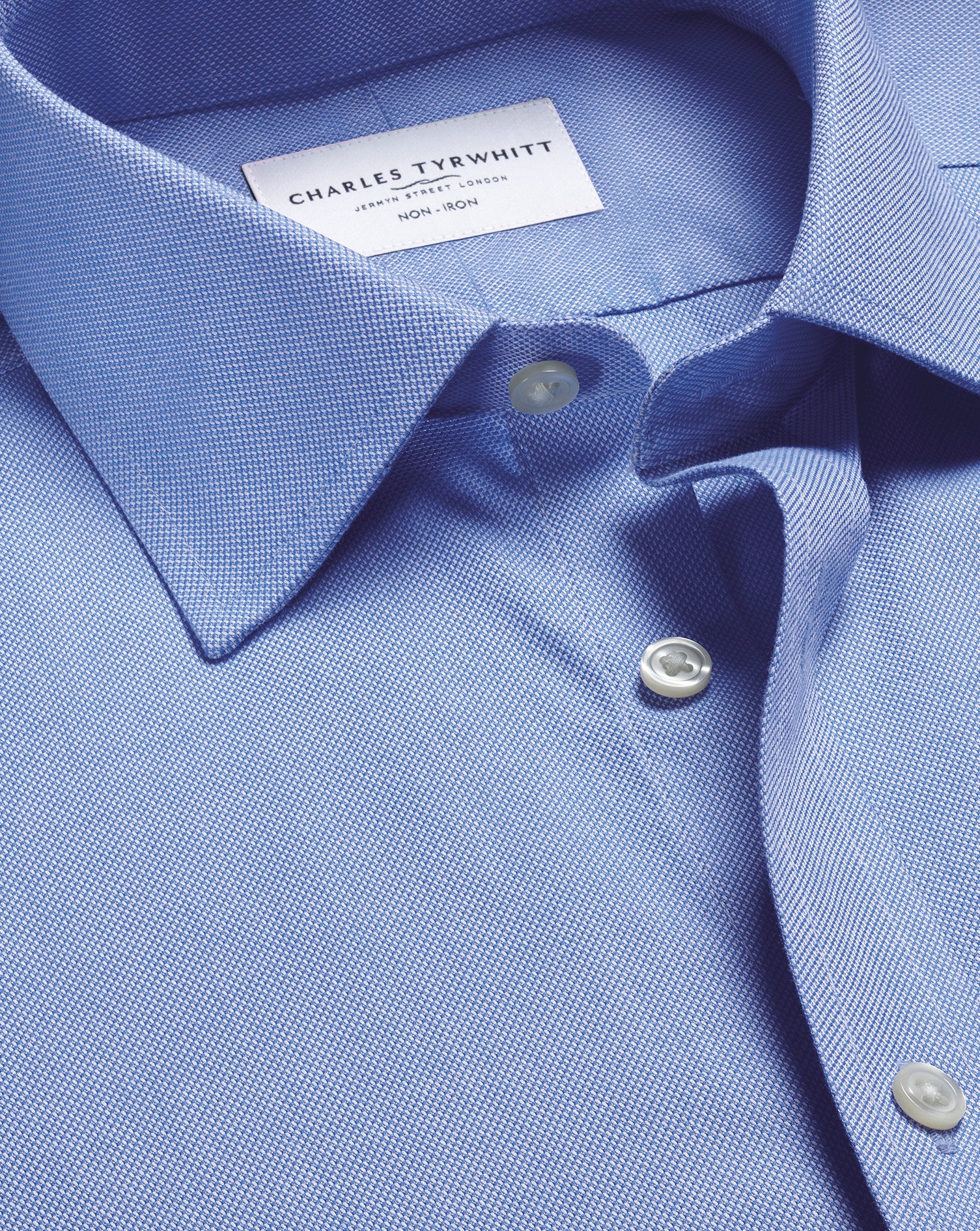 Non-Iron Royal Oxford Shirt - Ocean Blue