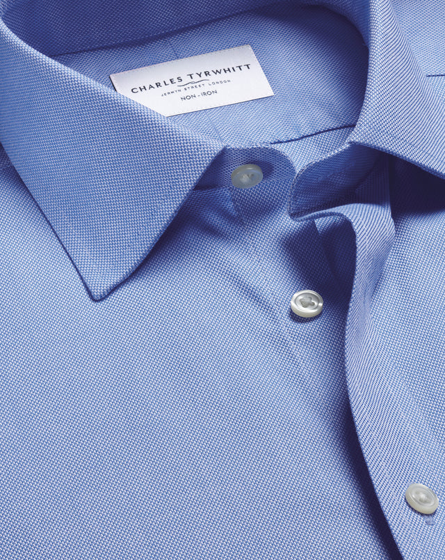 Non-Iron Royal Oxford Shirt - Ocean Blue