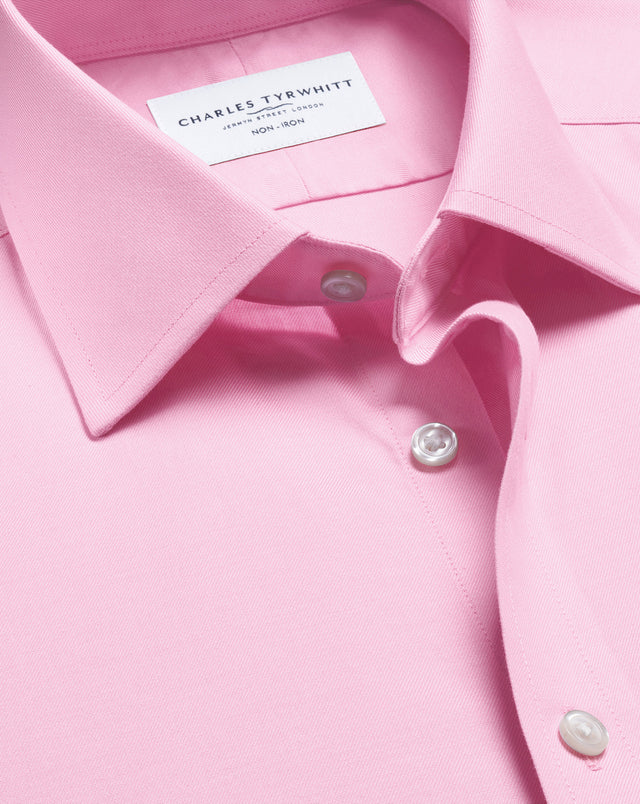 Non-Iron Twill Shirt - Pink