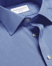 Non Iron Stretch Printed Trim Shirt