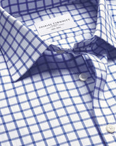Non Iron Westminster Weave Shirt Blue