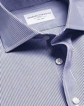 Non Iron Stretch Poplin Bengal Stripe Shirt