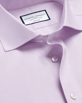 Non Iron Twill Shirt Lilac Purple