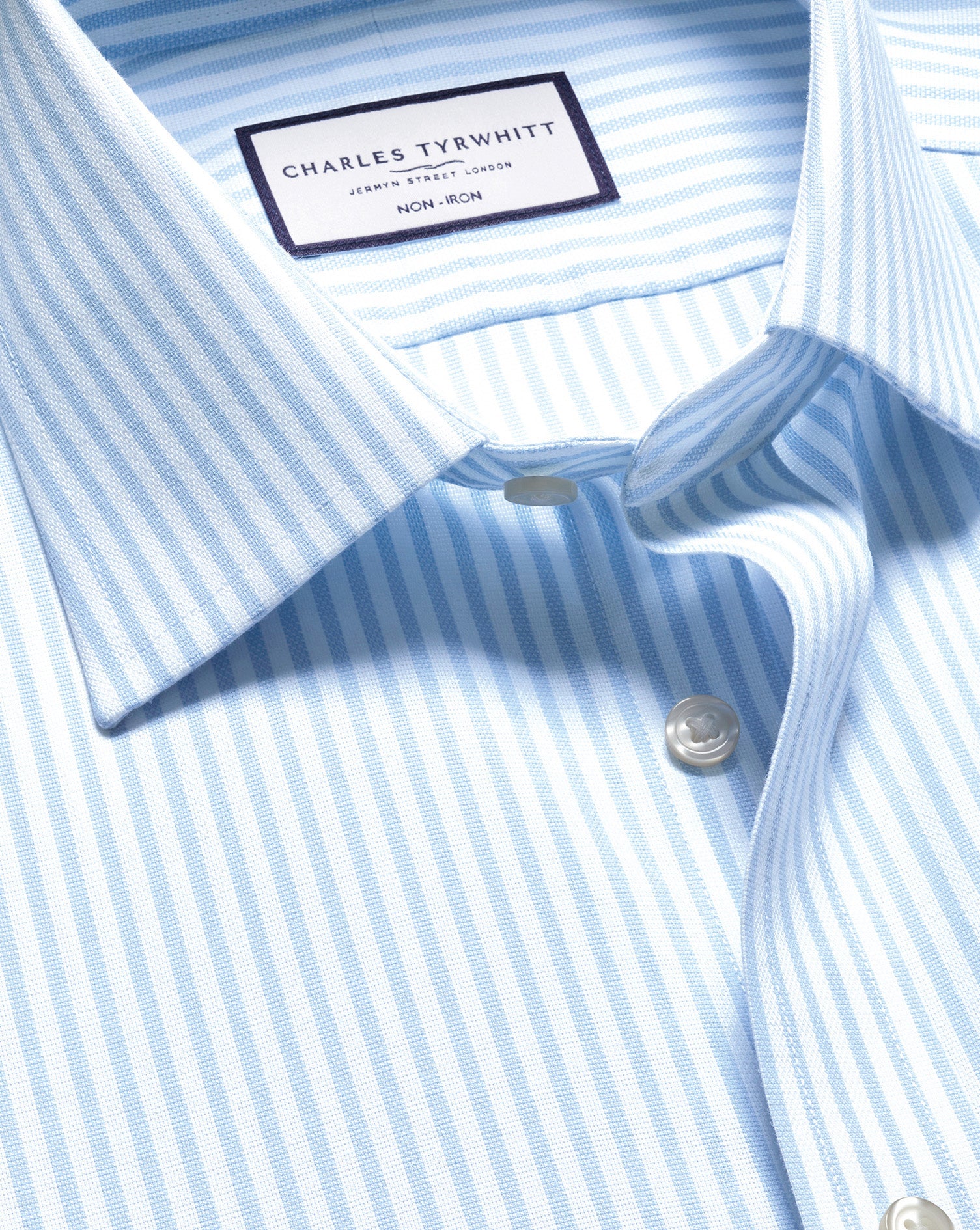Non Iron Royal Oxford Stripe Shirt