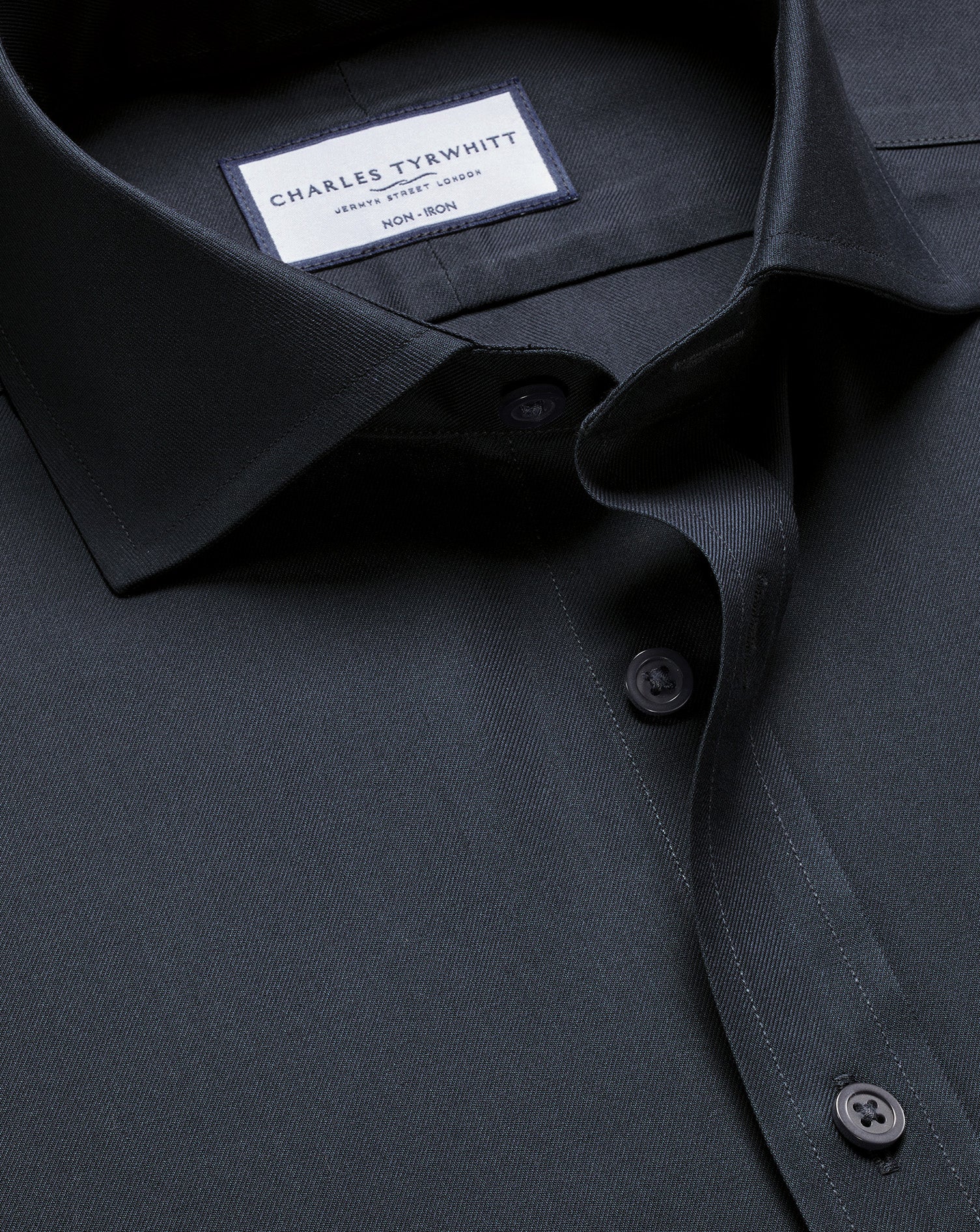 Non Iron Twill Shirt Grey