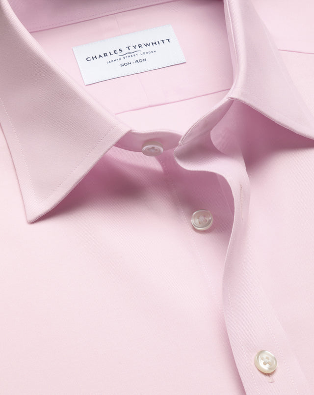 Non-Iron Twill Shirt - Light Pink
