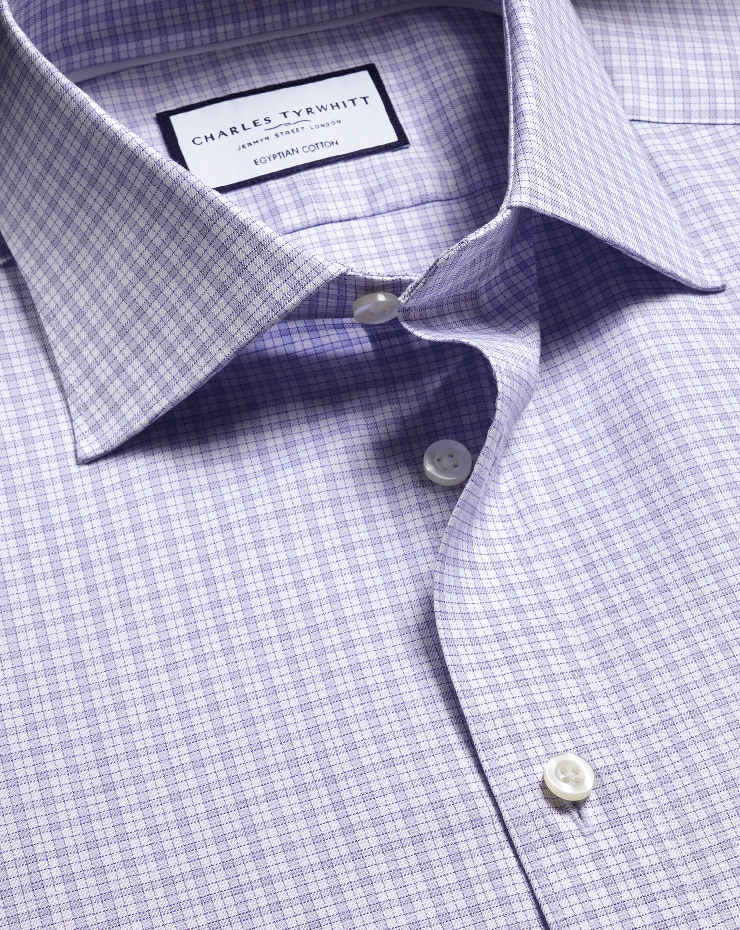 Luxury Check Shirt Lilac