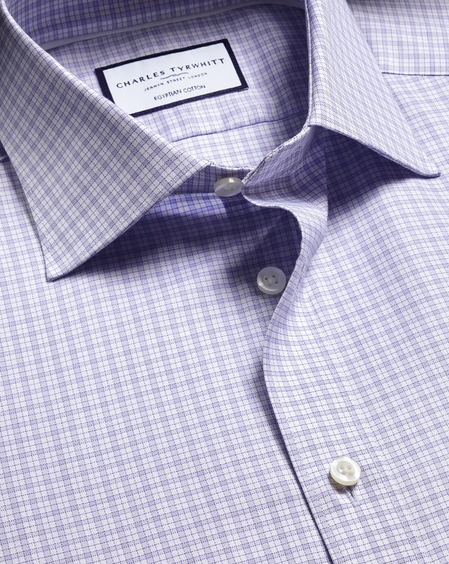 Luxury Check Shirt - Lilac