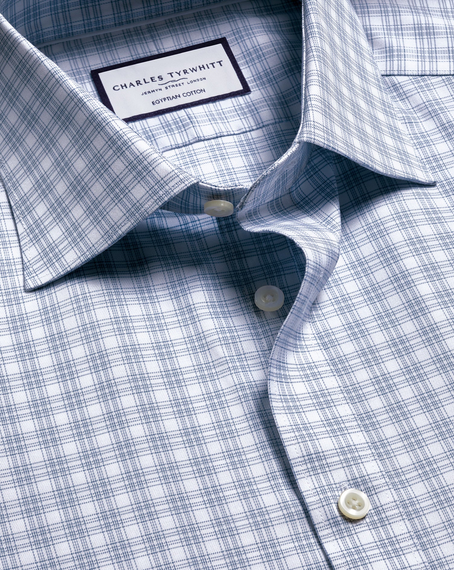 Luxury Check Shirt - Indigo Blue