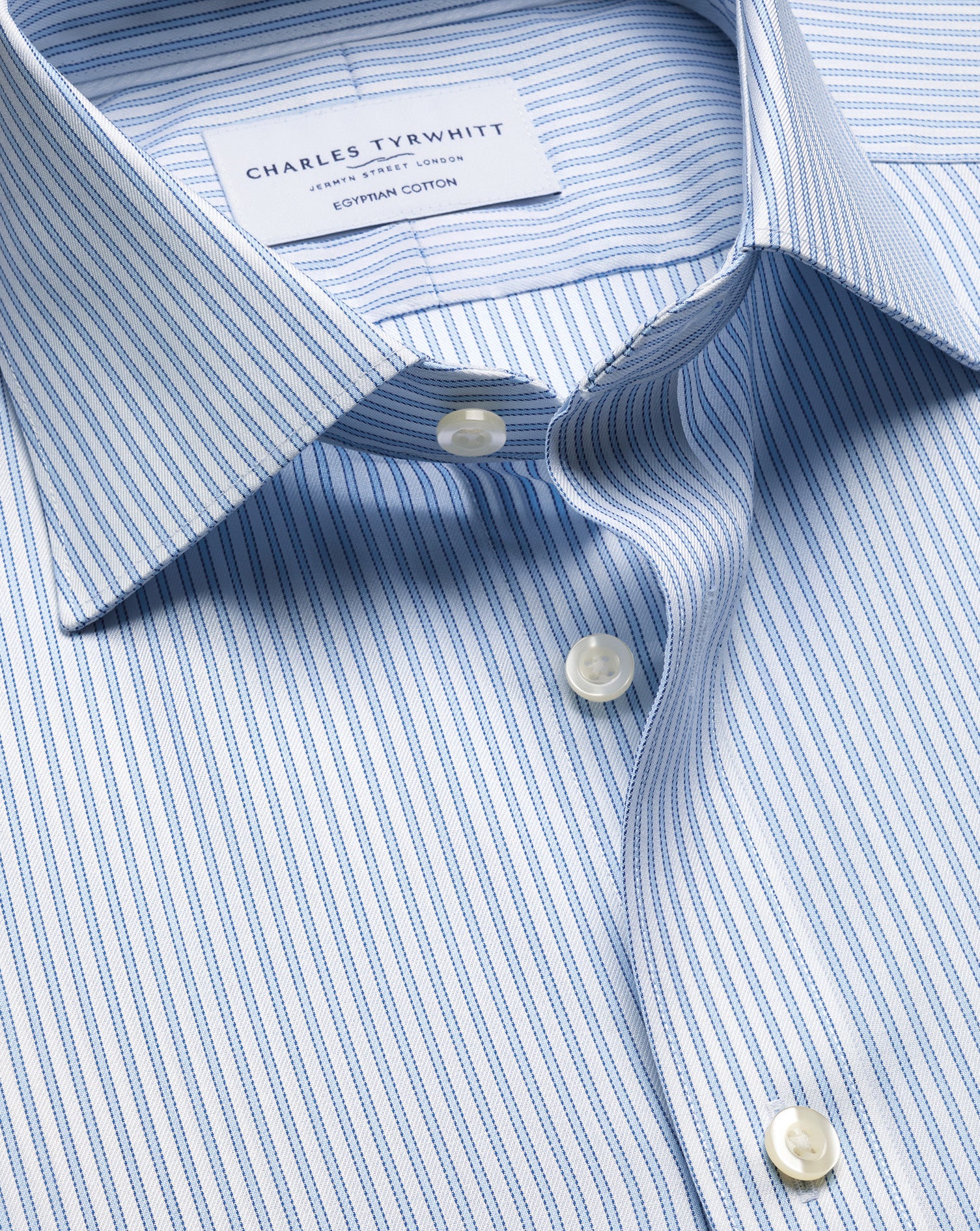 Luxury Stripe Shirt - Light Blue