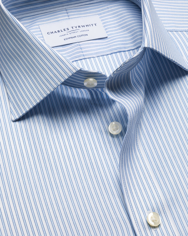Luxury Stripe Shirt - Light Blue