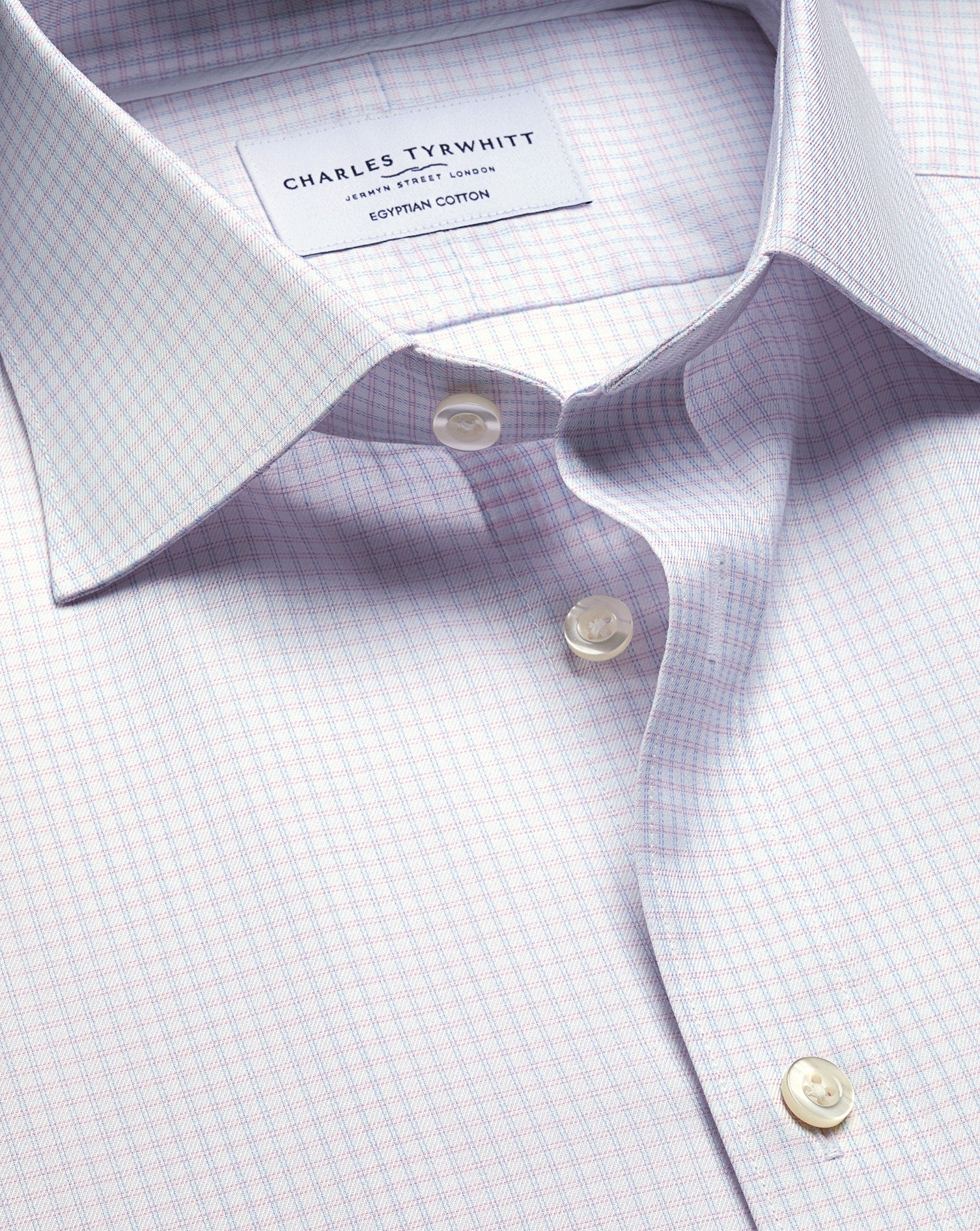 Luxury Check Shirt - Light Pink and Sky Blue