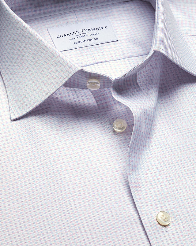 Luxury Check Shirt - Light Pink and Sky Blue
