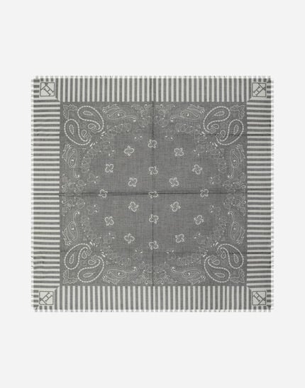 Scarf In Paisley Print Cotton