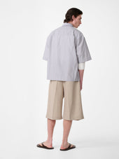 Sanko Shirt In Grey Stripe