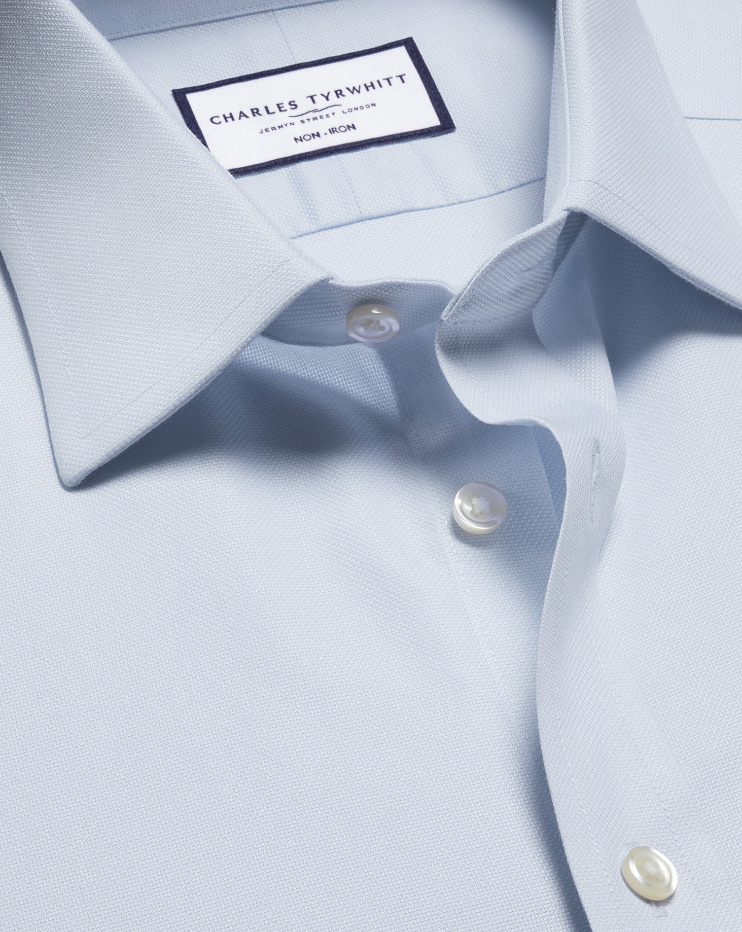Non-Iron Royal Oxford Shirt - Ice Blue