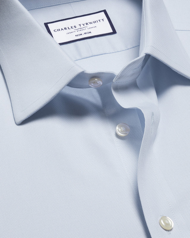 Non-Iron Royal Oxford Shirt - Ice Blue