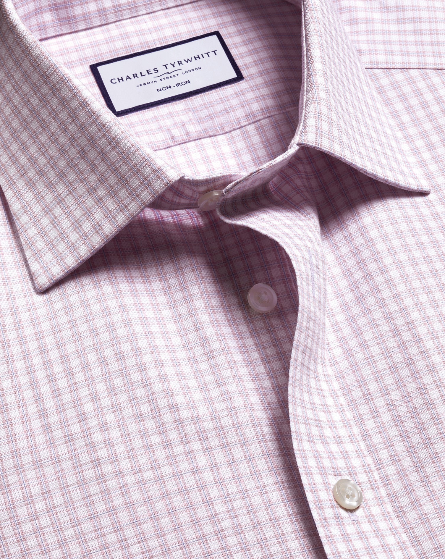 Non-Iron Royal Oxford Check Shirt - Pink
