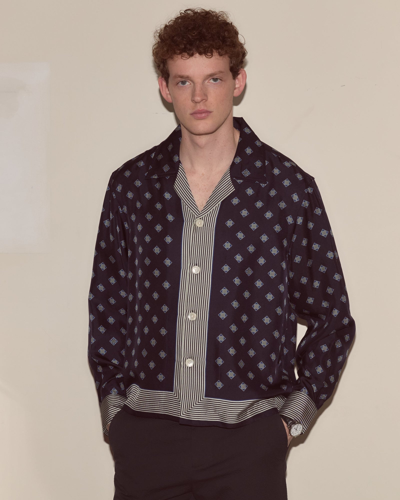 Foyer Diamond Long Sleeve Shirt