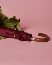 Polished Indonesian Malacca Folding Umbrella