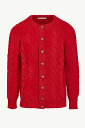 Francis Cardigan in Cable Knit Wool