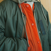 Stripe Quilt Mil Liner Vest