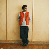 Stripe Quilt Mil Liner Vest