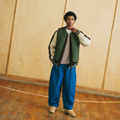 Stripe Quilt Mil Liner Vest