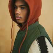 Stripe Quilt Mil Liner Vest