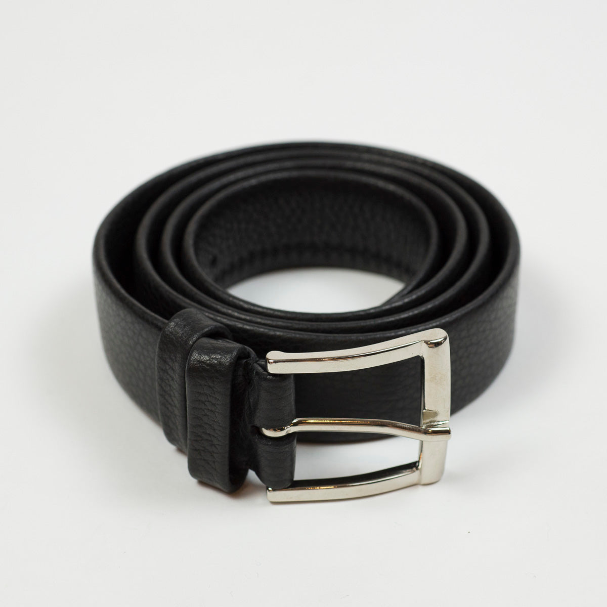Soft Calf Tubo Tubular Dress Belt