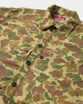 Frog Overshirt Camouflage In Cotone