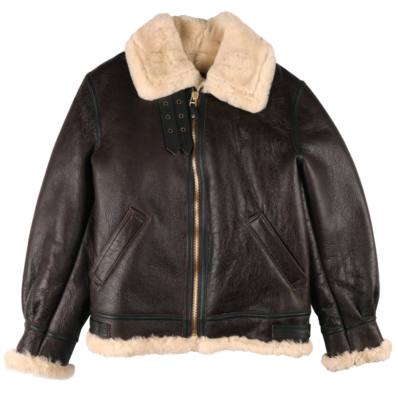 257s Classic B 3 Sheepskin Leather Bomber Jacket