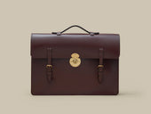 George VI Briefcase - Brown
