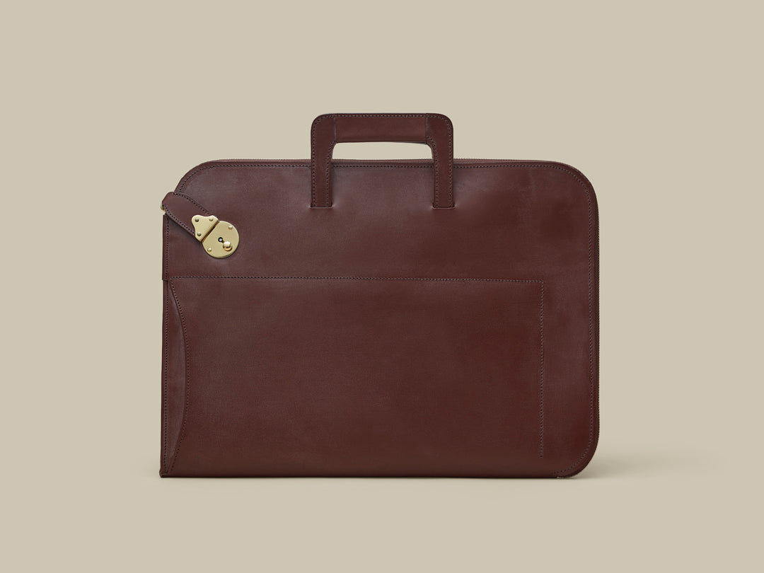 Retractable Handle Portfolio With Lock Havana