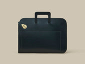 Retractable Handle Portfolio with Lock Green