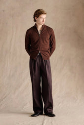 Hawke Slim Zip Vest Dark Brown