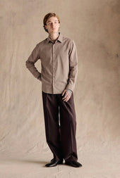 Lane Button Up Shirt Light Brown