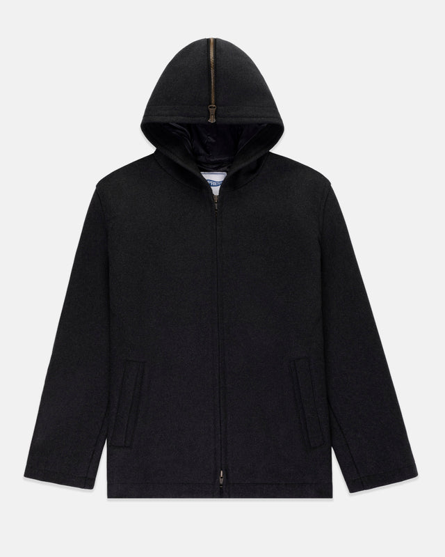 Grey Melton Wool Zermatt Jacket