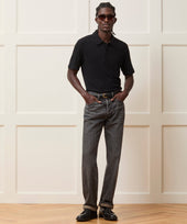 Lightweight Mini Waffle Polo