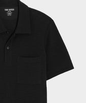 Lightweight Mini Waffle Polo