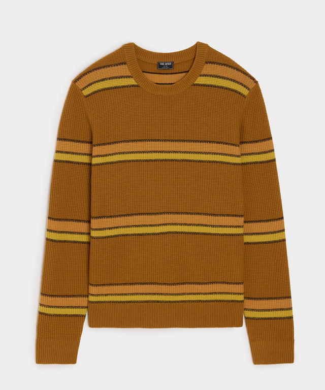 Merino Striped Crewneck Sweater
