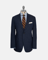 Made In Usa Chalk Stripe Linen Sport Coat